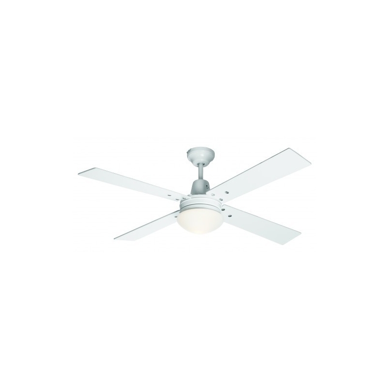 Ceiling Fan Airfusion Quest With Remote Control Wall Airfusion Quest Ii White με φωτιστικό και τηλεχειρισμό By Beacon