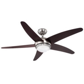 Fabiola ceiling fan with light & remote control by Globo