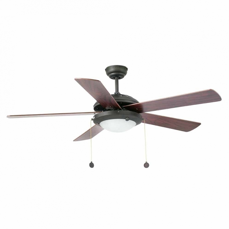 Ceiling Fan Manila Brown With Light By Faro