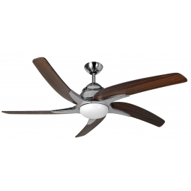 Viper Brass ceiling fan with light & remote control by Fantasia