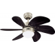 Turbo Swirl Mat Nickel ceiling fan with light by Westinghouse