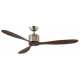 Aeroplan ECO Chrome - Walnut with DC motor & remote control by Casafan