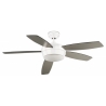 Samal White ceiling fan with light by La Creu