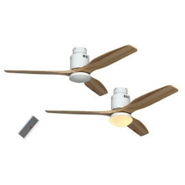 Aerodynamix White - Natural with DC motor and remote control by Casafan