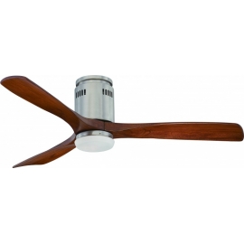 Zeta white ceiling fan with LED light & remote control by Fantasia
