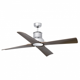 Outdoor DC Motor ceiling fan Winche Chrome by FARO