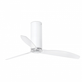 TUBE White Glossy or Matt ceiling fan with DC motor by FARO