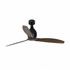 Eterfan BLACK matt or glossy with DC motor & wood finish blades by Faro