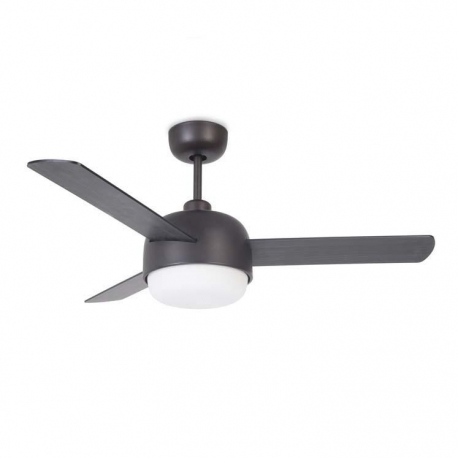 Clear brownn ceiling fan with light & remote control by La Creu