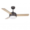 Clear brownn ceiling fan with light & remote control by La Creu