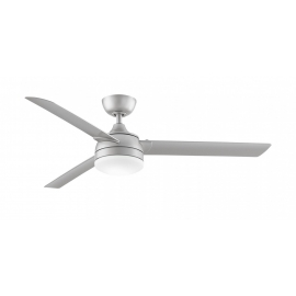 Outdoor ceiling fan Xeno Wet Nickel with LED light by Fanimation
