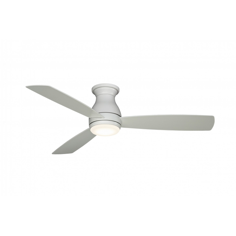 Outdoor Ceiling Fan Hugh Wet White With Led Light By Fanimatiion