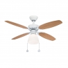 Capitol white ceiling fan with light by Westinghouse