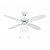Capitol white ceiling fan with light by Westinghouse