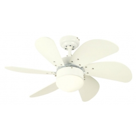 Turbo White ceiling fan with light by Westinghouse