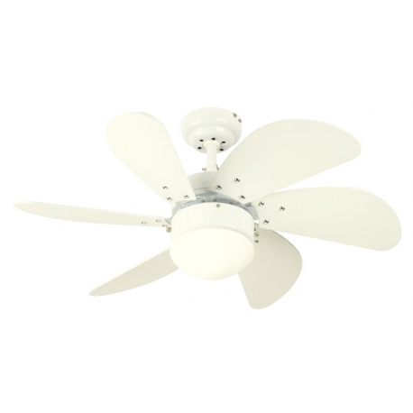 Turbo White ceiling fan with light by Westinghouse
