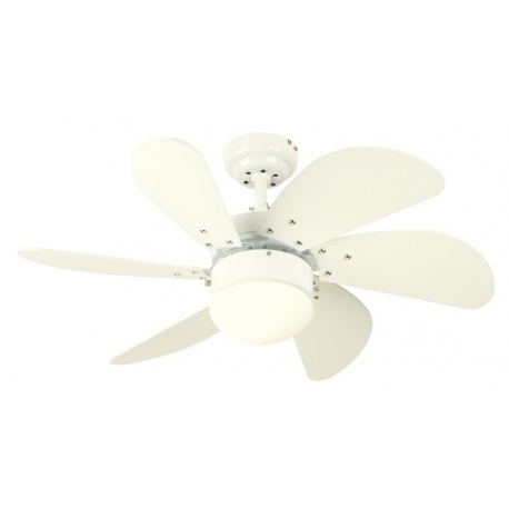 Turbo White ceiling fan with light by Westinghouse