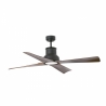 Outdoor DC Motor ceiling fan Winche Black with LED light by FARO
