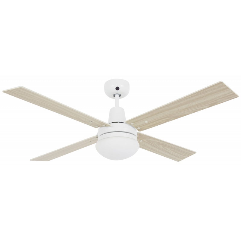 Ceiling fan Airfusion Quest with remote control, wall control & light by Beacon