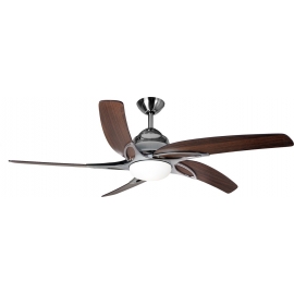 Viper Stainless Steel ceiling fan with light & remote control by Fantasia