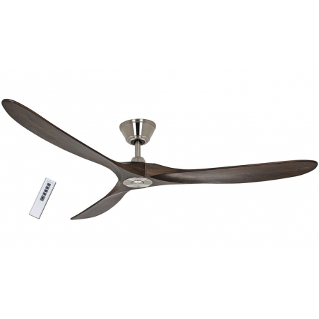 ECO GENUINO 180 NB Chrome with DC motor and remote control by Casafan