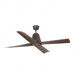 Outdoor Brown ceiling fan with DC motor Typhoon by FARO