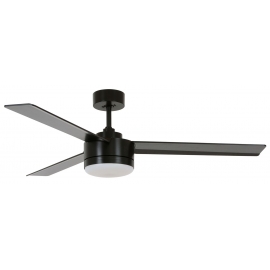 Ceiling fan Bayside Lagoon black with LED light by Beacon