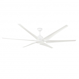 DC ceiling fan Cies 210 white with remote control by Faro