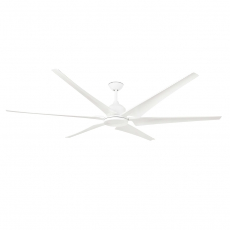 DC ceiling fan Cies 210 white with remote control by Faro