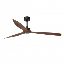 Just Fan XL black / walnut with DC motor by Faro