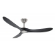ECO GENUINO 152 MS Chrome Black with DC motor and remote control by Casafan