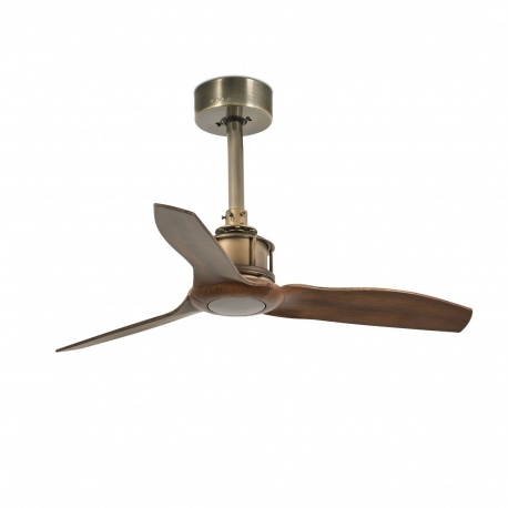 Just Fan XS 81 Brass Antique Walnut with DC motor by FARO