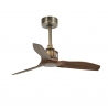 Just Fan XS 81 Brass Antique Walnut with DC motor by FARO