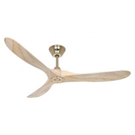 ECO GENUINO 152 Polished Brass Natural with DC motor and remote control by Casafan