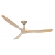 ECO GENUINO 180 Brushed  Brass Natural with DC motor and remote control by Casafan