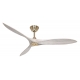 Eco Airscrew 152 Brushed Brass Washed White with DC motor by Casafan