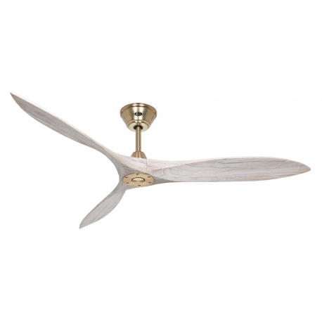 Eco Airscrew 152 Brushed Brass Washed White with DC μοτέρ by Casafan