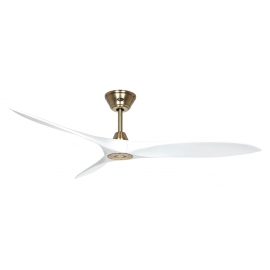 Eco Airscrew 152 Brushed Brass White with DC motor by Casafan