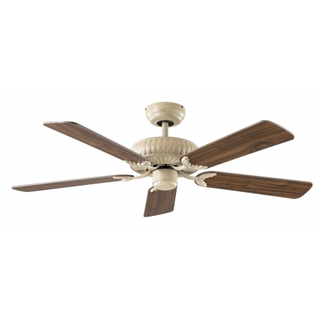 ECO Imperial 132 Antique White with DC motor and remot control by Casafan.