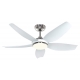 Eco Volare 116 Chrome White with DC motor and LED light by Casafan