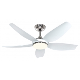 Eco Volare 116 Chrome White with DC motor and LED light by Casafan