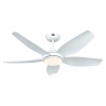 Eco Volare 116 White with DC motor and LED light by Casafan