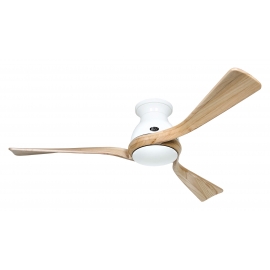 Eco Regento WE 140 White / Natural Wood with DC motor by Casafan