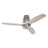 Aerodynamix 112 Brushed Chrome - Natural Wood with DC motor and light by Casafan