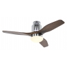 Aerodynamix 112 Polished Chrome - Walnut with DC motor and light by Casafan