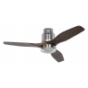 Aerodynamix 112 Brushed Chrome - Walnut with DC motor and light by Casafan