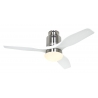 Aerodynamix 112 Brushed Chrome - White with DC motor and light by Casafan