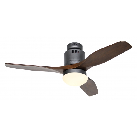 Aerodynamix 112 Basalt Gray - Walnut with DC motor and light by Casafan