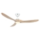 Eco Genuino L 152 White - Natural wood with DC motor and LED light by Casafan