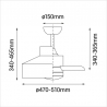 Wire with DC motor and light by Sulion